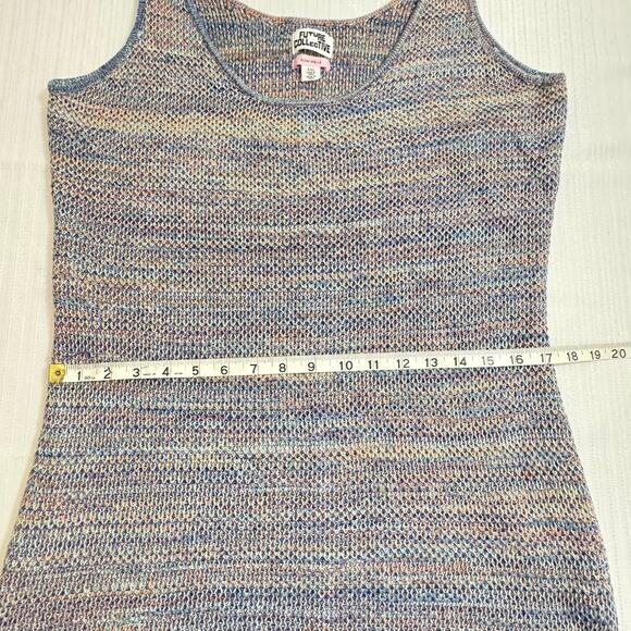 FUTURE COLLECTIVE w Alani Noelle Knit Fringe Midi Tank Dress XXL Boho Multicolor - Picture 5 of 7